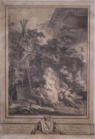 Antique 18th Century French Engraving 