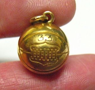 Vintage Gold Filled Basketball Charm Dated 1933 2.  9 Grams