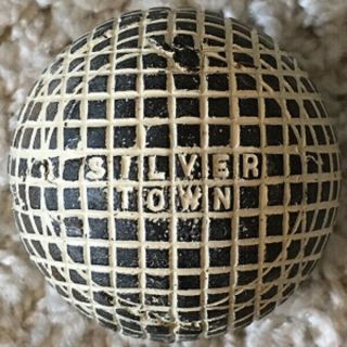 , Old Antique Silver Town Gutty Golf Ball C1890