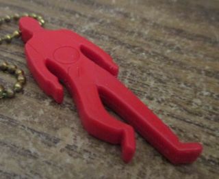 Vintage Plastic Keychain Puzzle Bartissol Man from France 2