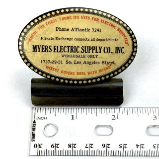 Vintage 1920s Advertising Paper Clip - Myers Electric Supply Co. ,  Inc. 3
