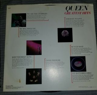 Queen Greatest Hits 1981 LP Vintage Vinyl 33 Record Opened w/plastic VG 3