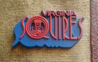 Aba/nba Vintage Virginia Squires Standing Board Basketball Fridge Rubber Magnet