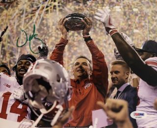 Urban Meyer Signed Autographed Ohio State Buckeyes 8x10 Photo Champs Psa/dna
