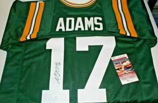 Davante Adams Autographed Signed Green Bay Packers Green Jersey 2 Jsa