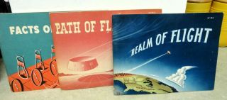 1963 Fact Of Flight - Path Of Flight - Realm Of Flight Vintage Aviation Books