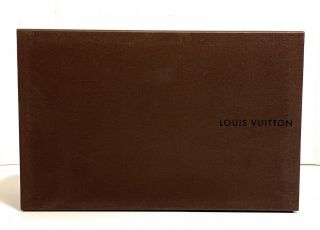 Louis Vuitton Vintage Brown Empty Gift Box Storage Organizer 14 X 9 X 6