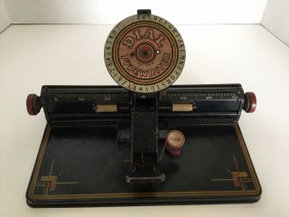 Vintage Marx Toys Tin Litho Dial Typewriter Children 
