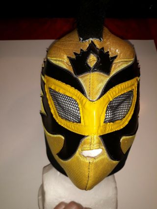 Lucha Libre Adult Mexican Wrestling Mask Rey Mysterio Black Gold Halloween