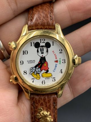 Vintage Collectible Lorus Mickey Mouse Melody Watch with Alarm/Chime V69F - 6000 2