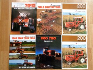 Group 6 Vintage Allis Chalmers Tractor Brochures Originals Good