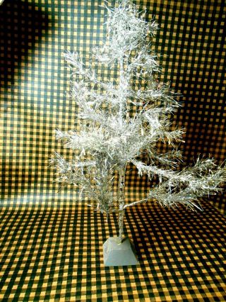 Vintage Small 14 " Adjustable Aluminum Christmas Tree Made In Western Germany