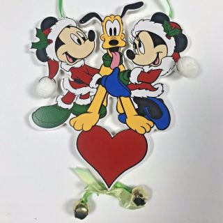 Vintage Disney Mickey Mouse Minnie Pluto Christmas Ornament Kurt S Adler Box