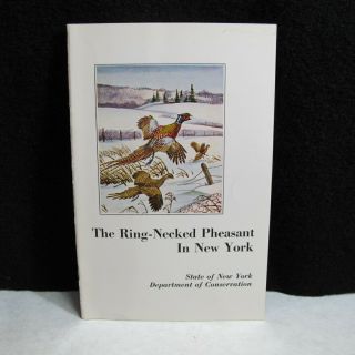 Vintage 1959 Ring - Necked Pheasant In York State Dept.  Conservation