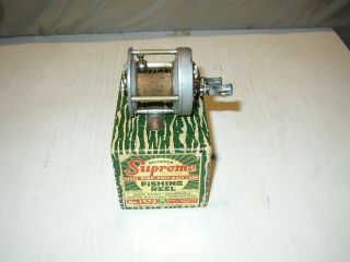 Vintage 1573 Pflueger Supreme - A Rare Narrow Spool Reel