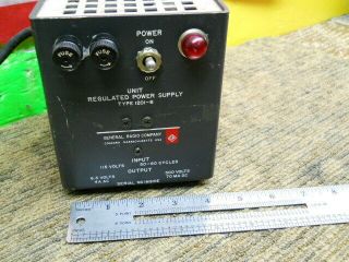 Estate Vintage Test Equip Tube General Radio 1201 - B Regulated Power Supply