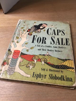 Caps By Esphyr Slobodkina 1960 Library Edition Vintage Hardcover