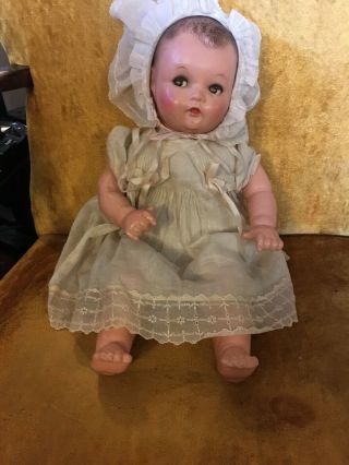 Vintage Ideal Baby Doll Compo And Cloth Molded Hair About 16 In Princess Beatrix