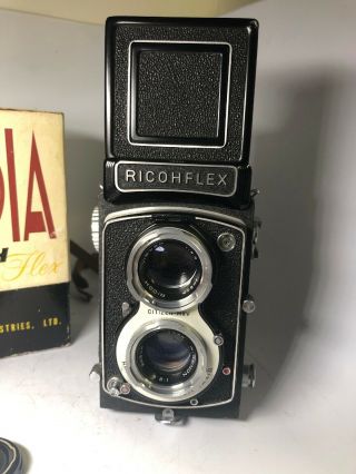 Vintage Ricohflex Citizen MXV Camera 1:3.  5 f=8cm Lens W/ Box 2