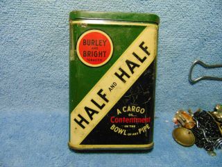 Vintage Tobacco Tin,  Half And Half,  Burley And Bright,  Cargo 0f Contentment