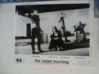 Vintage Glossy Press Photo The Violet Burning Group Shot 1990 