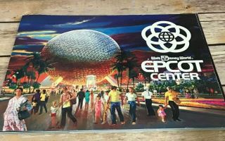 Epcot Center Walt Disney World Opening Souvenir Book Guide Vintage 1982 Photos