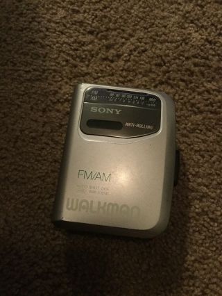 Sony Walkman Wm - Fx141 Vintage Cassette Player,  Radio,  Belt Clip,