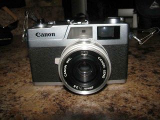 Vintage Canon Canonet 28 35mm Film Camera W/canon Lens 40mm 1:2.  8