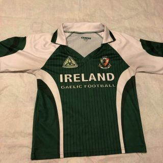 Ireland Gaelic Football Soccer Jersey Shirt Croker Eireann Irish Green Youth 12