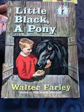 Dr.  Seuss Little Black,  A Pony Walter Farley 1961 1st Edition Beginner Book Dj