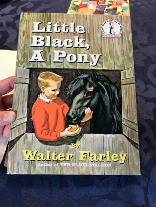 Dr.  Seuss Little Black,  A Pony Walter Farley 1961 1st Edition Beginner Book DJ 2