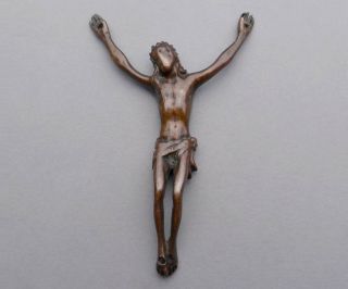 French,  Antique (18th) Large Bronze Crucifix.  Jesus Christ.  Cross.