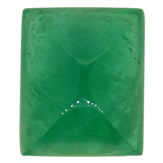 Colombian Emerald Antique Sugarloaf Cabochon 4.  60ct Natural Loose Gemstones