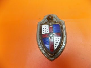 Vintage Porcelain Lincoln Shield Badge Emblem 1934 1936 1938 1939 1940 1946 1935