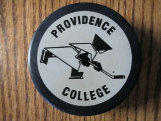 Vintage Providence College Friars Hockey East Game Puck University Ncaa Rare