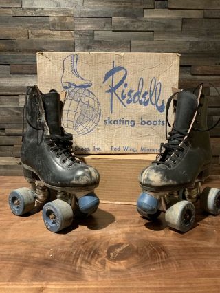 Vintage Riedell Roller Skates Sure Grip 99p Children Girl Boy Size 13 7 1/2