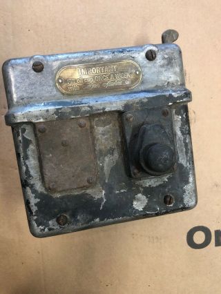 Antique Wico Oc Magneto Oil Field Hit Miss Engine Spark Igniter