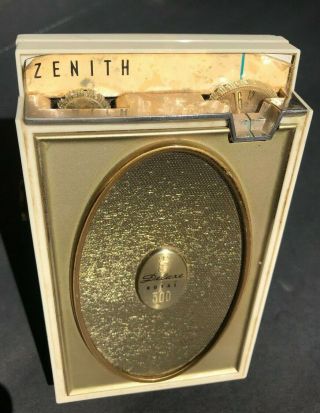 Vintage Zenith Royal 500h Solid State Transistor Am/fm Radio Repair Parts Old