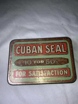 Vintage Cuban Seal Cigar Tobacco Tin History