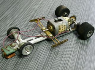 Slot Car Dynamic Lcg Chassis With Champion Motor,  Body Mounts Vintage 1/24 Scale