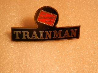 Vintage The Milwaukee Road Railroad " Trainman " Hat Badge