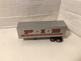 Vintage Ho Tyco Us1 Trucking Trailer P.  I.  E.  Pacific Express Pie 3927 1981