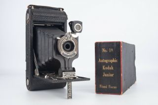 Antique Kodak No 1a Autographic Jr 116 Folding Bellows Film Camera V15