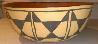 Vintage Santo Domingo Pueblo Signed Pottery Bowl Native American Indian Nieto