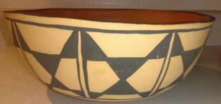 Vintage Santo Domingo Pueblo SIGNED Pottery Bowl Native American Indian Nieto 2