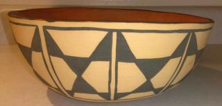 Vintage Santo Domingo Pueblo SIGNED Pottery Bowl Native American Indian Nieto 3