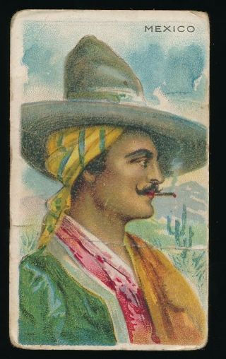 1910 T113 Sub Rosa Cigarros (fac 129) Types Of Nations - Mexico Tough Back