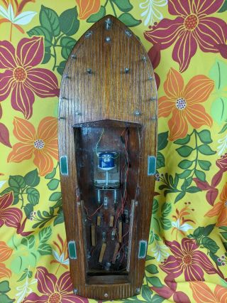 Vintage Rc Remote Control Wooden Boat