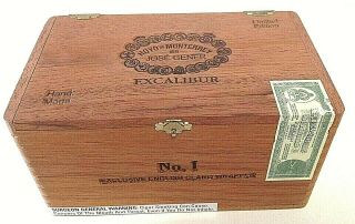 Excalibur No.  1 Jose Gener English Claro Wood Cigar Box - Limited Edition
