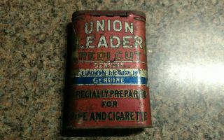 Vintage Union Leader Tobacco Tin Redo Leader Empty